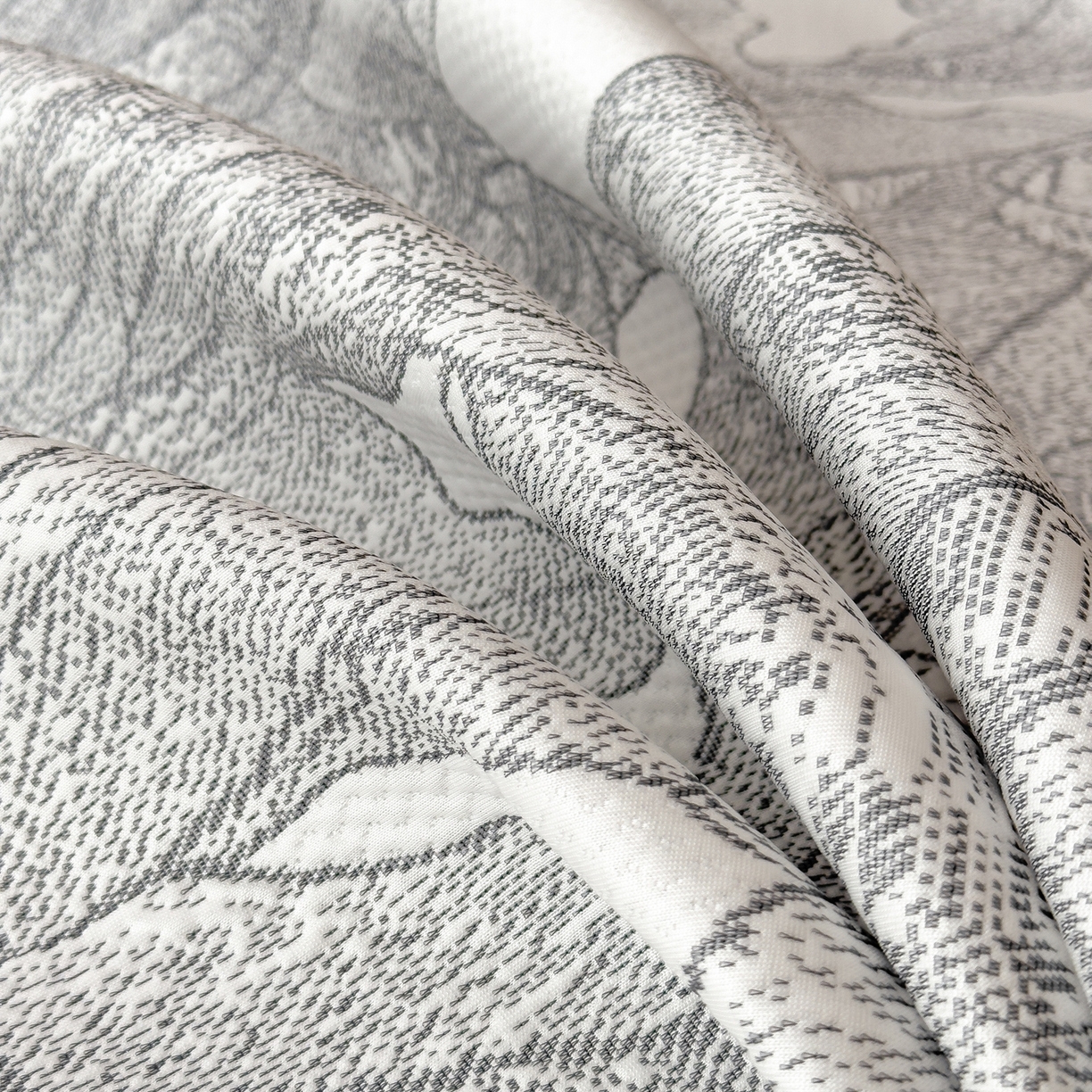 91家纺网 家纺一手货源 找家纺 耀悦家纺 2026年新款乙纶华夫格冰丝凉席床笠款ins风轻奢简约风凉席席子 家大叶大-北欧深灰-床席款