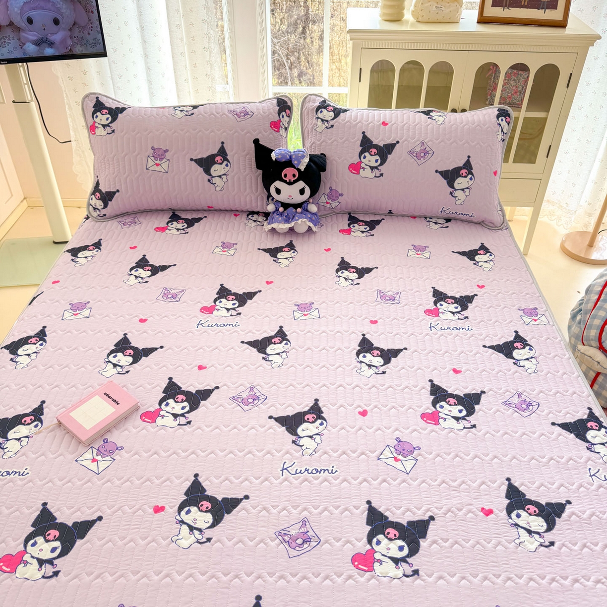 91家纺网 家纺一手货源 找家纺 博雅 2026新款三丽鸥A类仿锦氨组合小冰皮夏被夏凉被空调被凉席席子 小版-开心库洛米