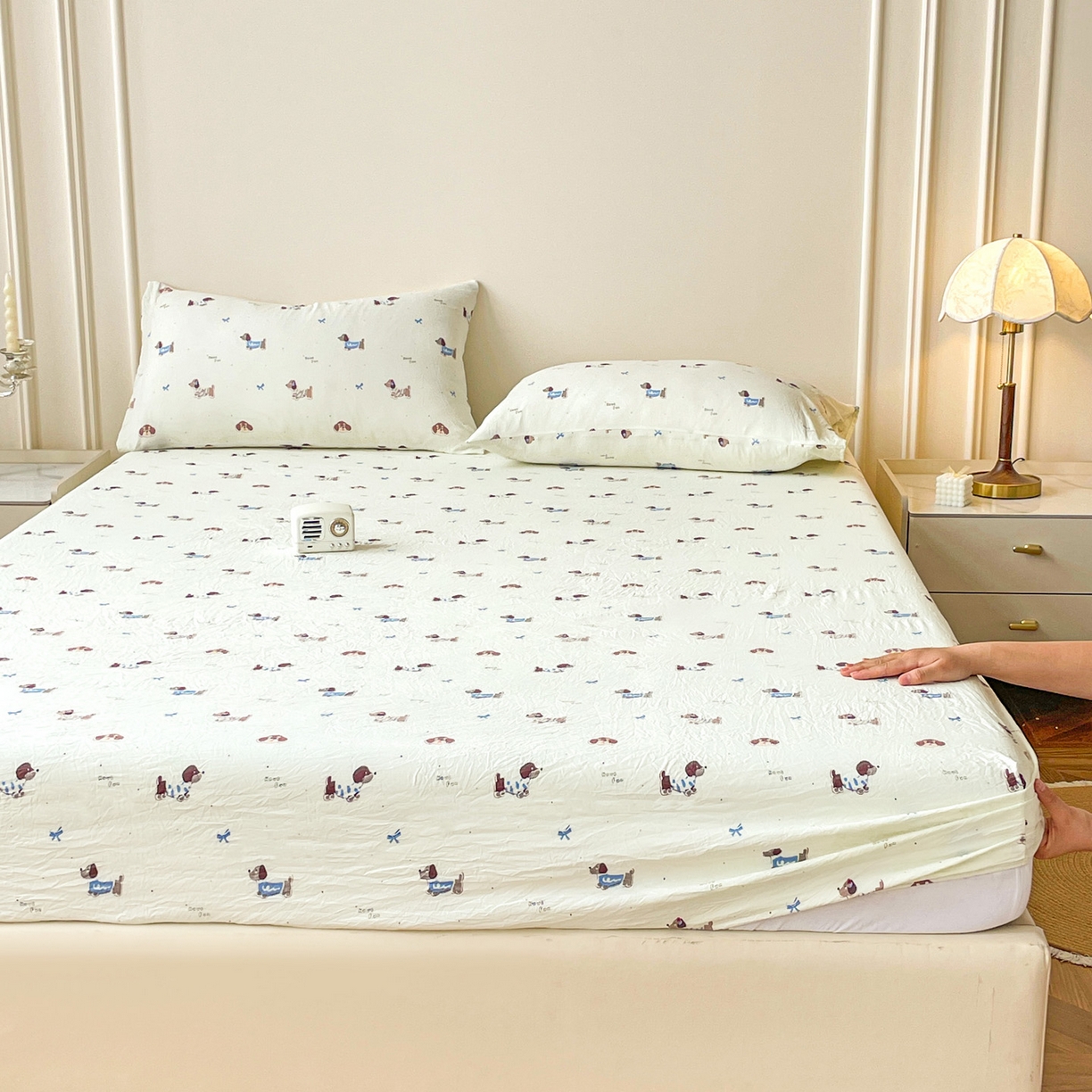 91家纺网 家纺一手货源 找家纺 （总）纽缦家纺 2026新款A类水洗棉学生床笠系列