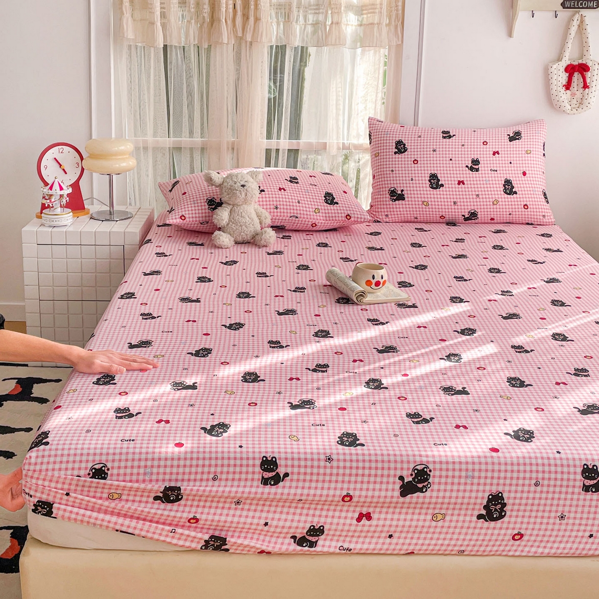 91家纺网 家纺一手货源 找家纺 （总）纽缦家纺 2026新款A类水洗棉学生床笠系列