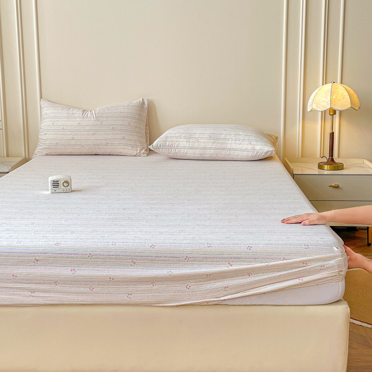 91家纺网 家纺一手货源 找家纺 （总）纽缦家纺 2026新款A类水洗棉学生床笠系列