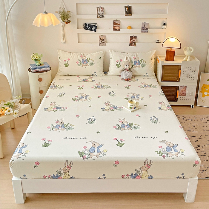 91家纺网 家纺一手货源 找家纺 （总）纽缦家纺 2026新款A类水洗棉学生床笠系列