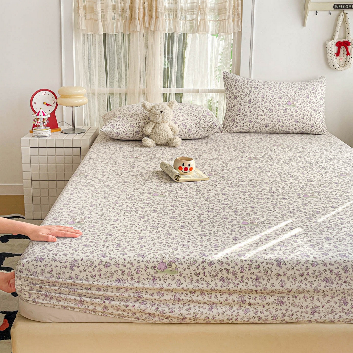 91家纺网 家纺一手货源 找家纺 （总）纽缦家纺 2026新款A类水洗棉学生床笠系列