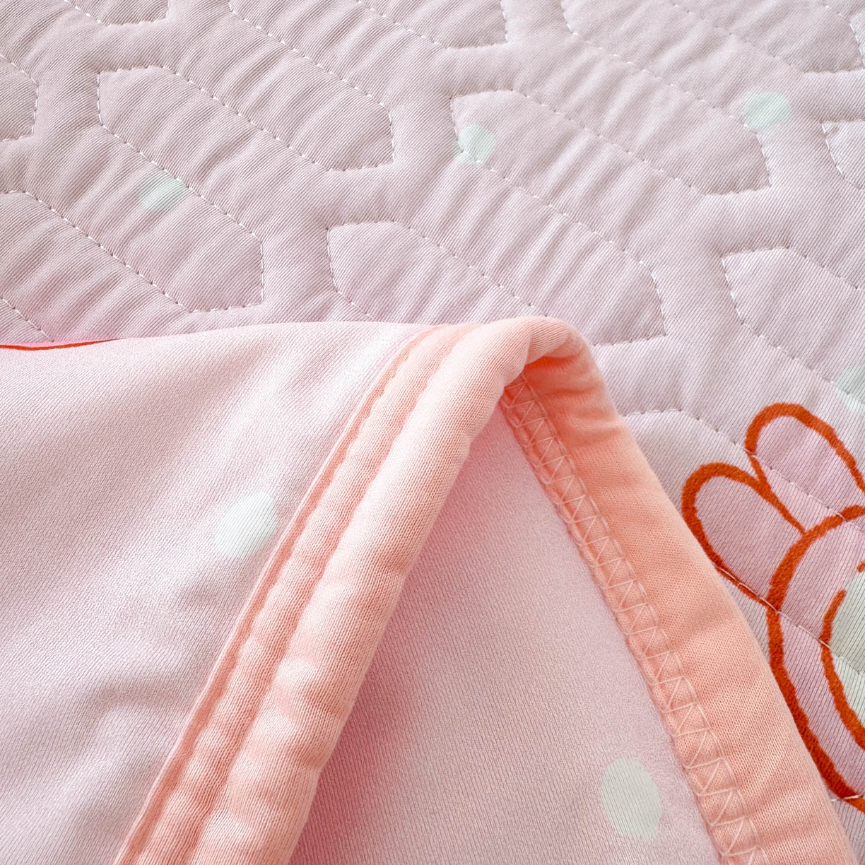 91家纺网 家纺一手货源 找家纺 博雅 2026新款三丽鸥A类仿锦氨组合小冰皮夏被夏凉被空调被凉席席子 小版-小兔美乐蒂