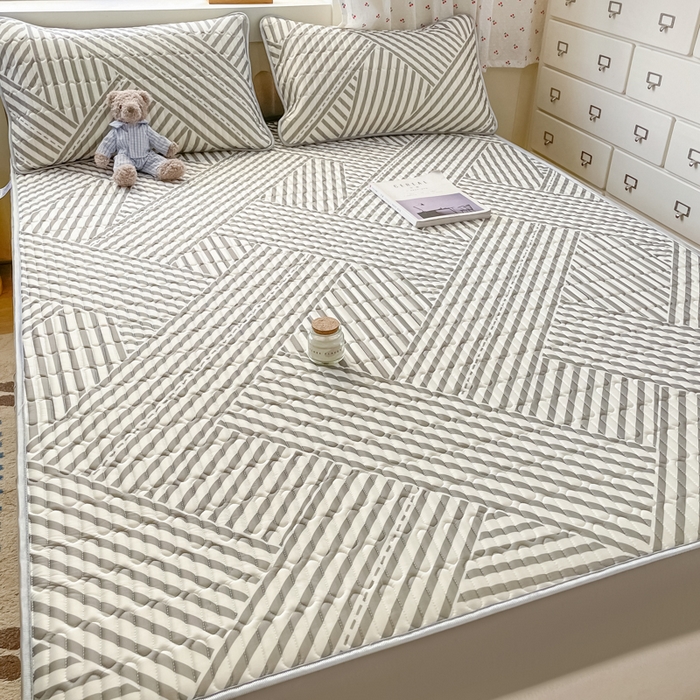 91家纺网 家纺一手货源 找家纺 柒月家居 2026新款小清新床笠款乳胶凉席床笠 床笠-格调