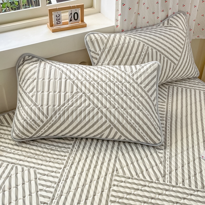 91家纺网 家纺一手货源 找家纺 柒月家居 2026新款小清新床笠款乳胶凉席床笠 床笠-格调