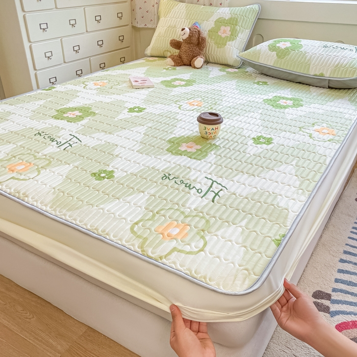 柒月家居 2026新款小清新床笠款乳胶凉席床笠 床笠-花季