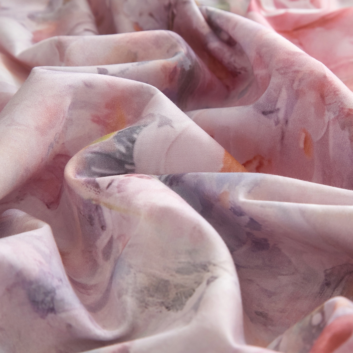 91家纺网 家纺一手货源 找家纺 （总）锦彩家居 2026新款全棉纯棉印花60支贡缎新疆长绒棉四件套-山月记系列