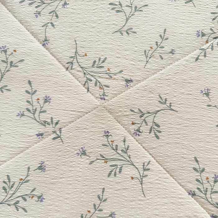 91家纺网 家纺一手货源 找家纺 美梦里 2026新款A类双层纱里外纯棉棉花夏被被子被芯 花丛兔