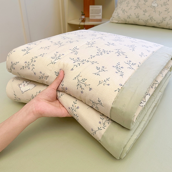 91家纺网 家纺一手货源 找家纺 （总）美梦里 2026新款A类双层纱里外纯棉棉花夏被被子被芯