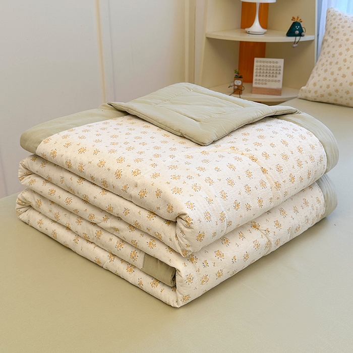 91家纺网 家纺一手货源 找家纺 （总）美梦里 2026新款A类双层纱里外纯棉棉花夏被被子被芯