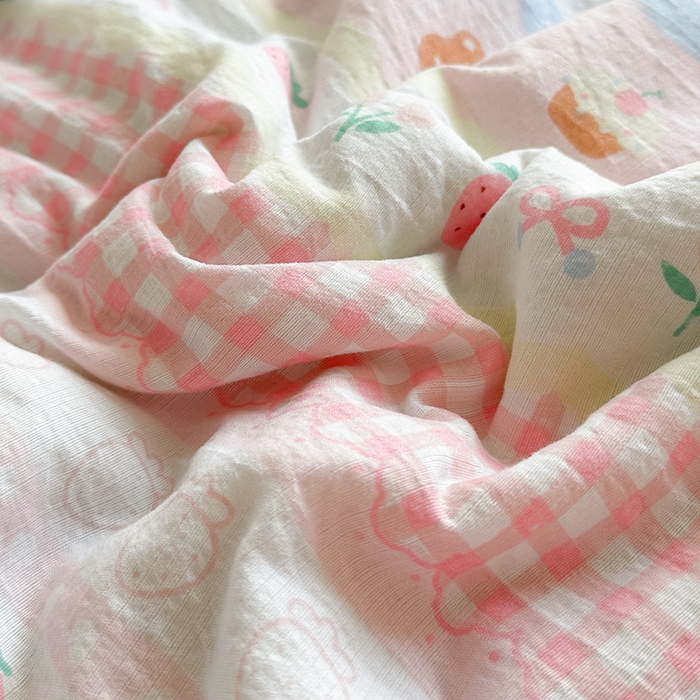 91家纺网 家纺一手货源 找家纺 美梦里 2026新款A类双层纱里外纯棉棉花夏被被子被芯 米丽