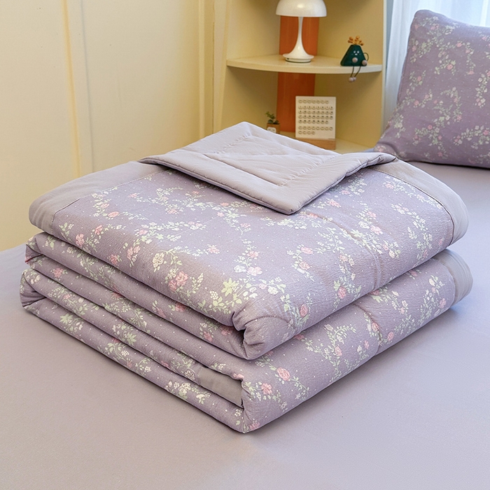 91家纺网 家纺一手货源 找家纺 （总）美梦里 2026新款A类双层纱里外纯棉棉花夏被被子被芯