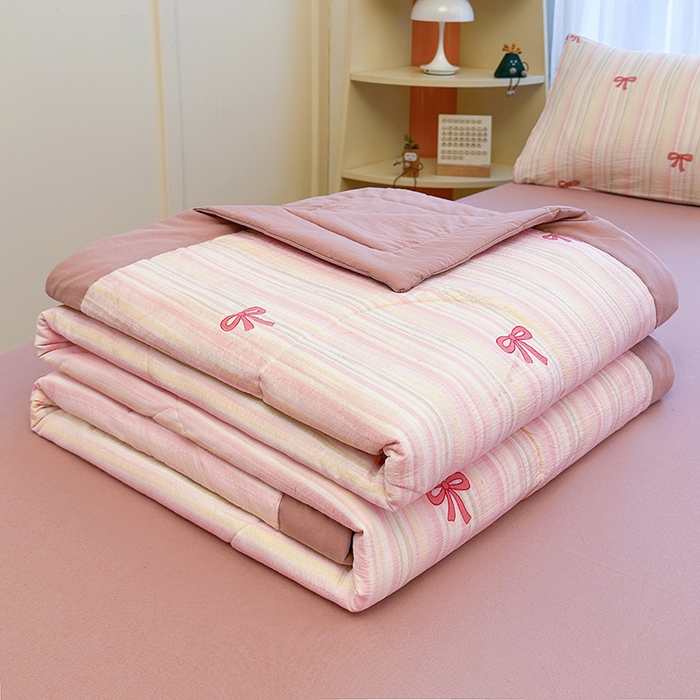 91家纺网 家纺一手货源 找家纺 （总）美梦里 2026新款A类双层纱里外纯棉棉花夏被被子被芯