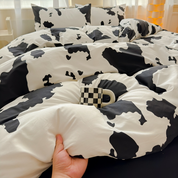 91家纺网 家纺一手货源 找家纺 （总）感遇家纺 2026新款全棉数码印花简约系列四件套