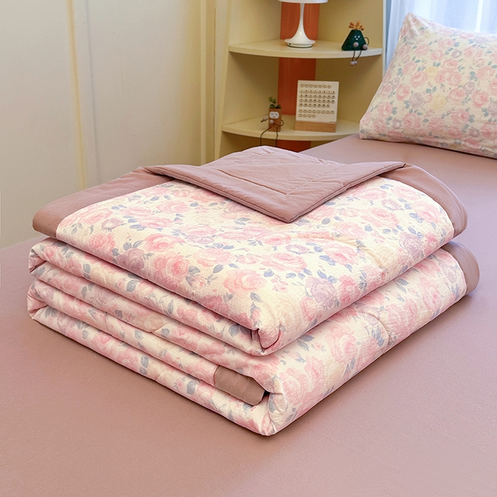 美梦里 2026新款A类双层纱里外纯棉棉花夏被被子被芯 芊芊花海