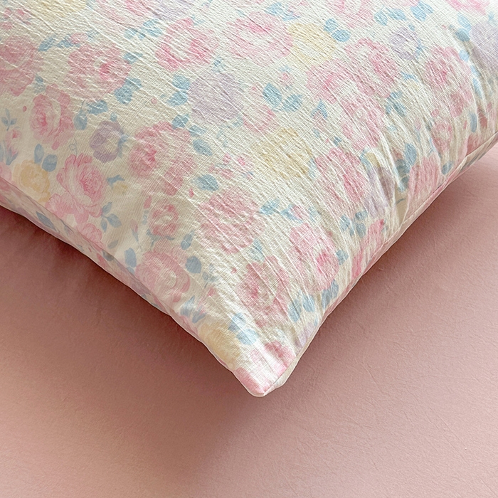 91家纺网 家纺一手货源 找家纺 美梦里 2026新款A类双层纱里外纯棉棉花夏被被子被芯 芊芊花海