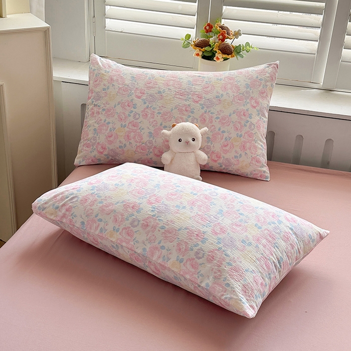 91家纺网 家纺一手货源 找家纺 美梦里 2026新款A类双层纱里外纯棉棉花夏被被子被芯 芊芊花海