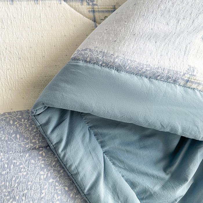 91家纺网 家纺一手货源 找家纺 美梦里 2026新款A类双层纱里外纯棉棉花夏被被子被芯 芳华