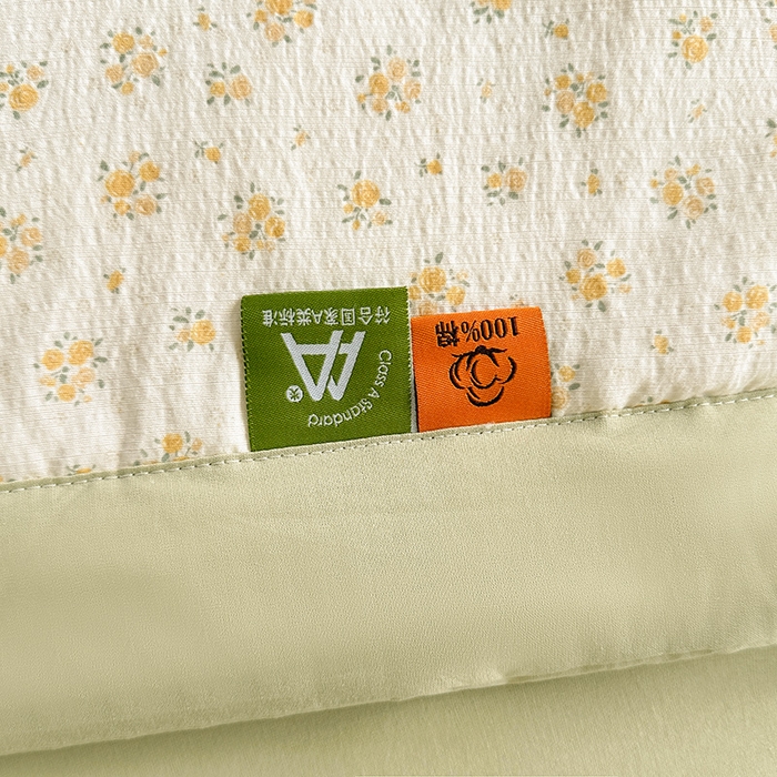 91家纺网 家纺一手货源 找家纺 美梦里 2026新款A类双层纱里外纯棉棉花夏被被子被芯 素瑾