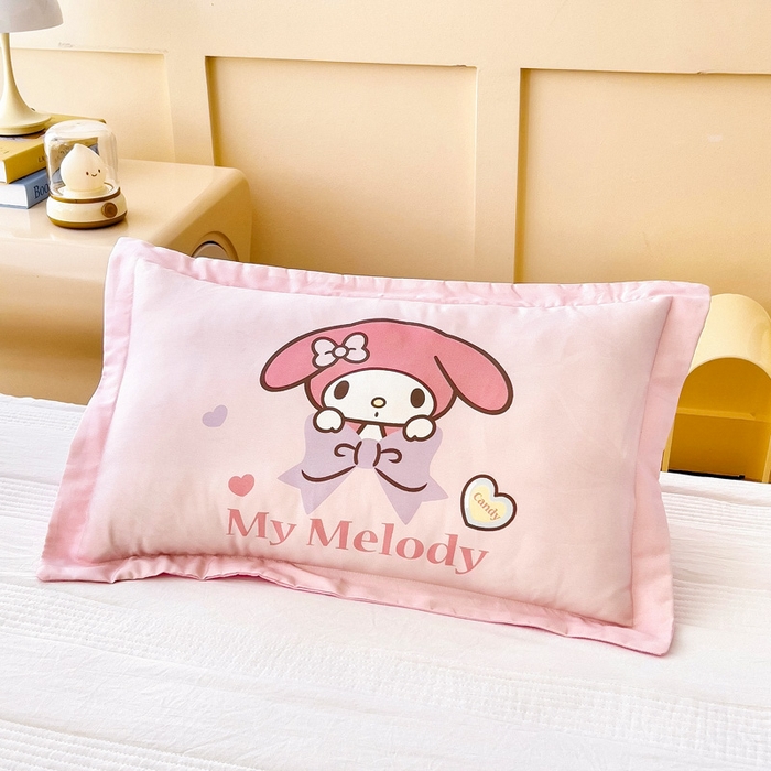 乐秀家纺 2026新款全棉正版三丽鸥枕套 爱心美乐蒂