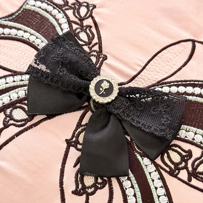 91家纺网 家纺一手货源 找家纺 绒棉世家 2026春夏新款多功能夏被床盖四件套刺绣 赫本-粉