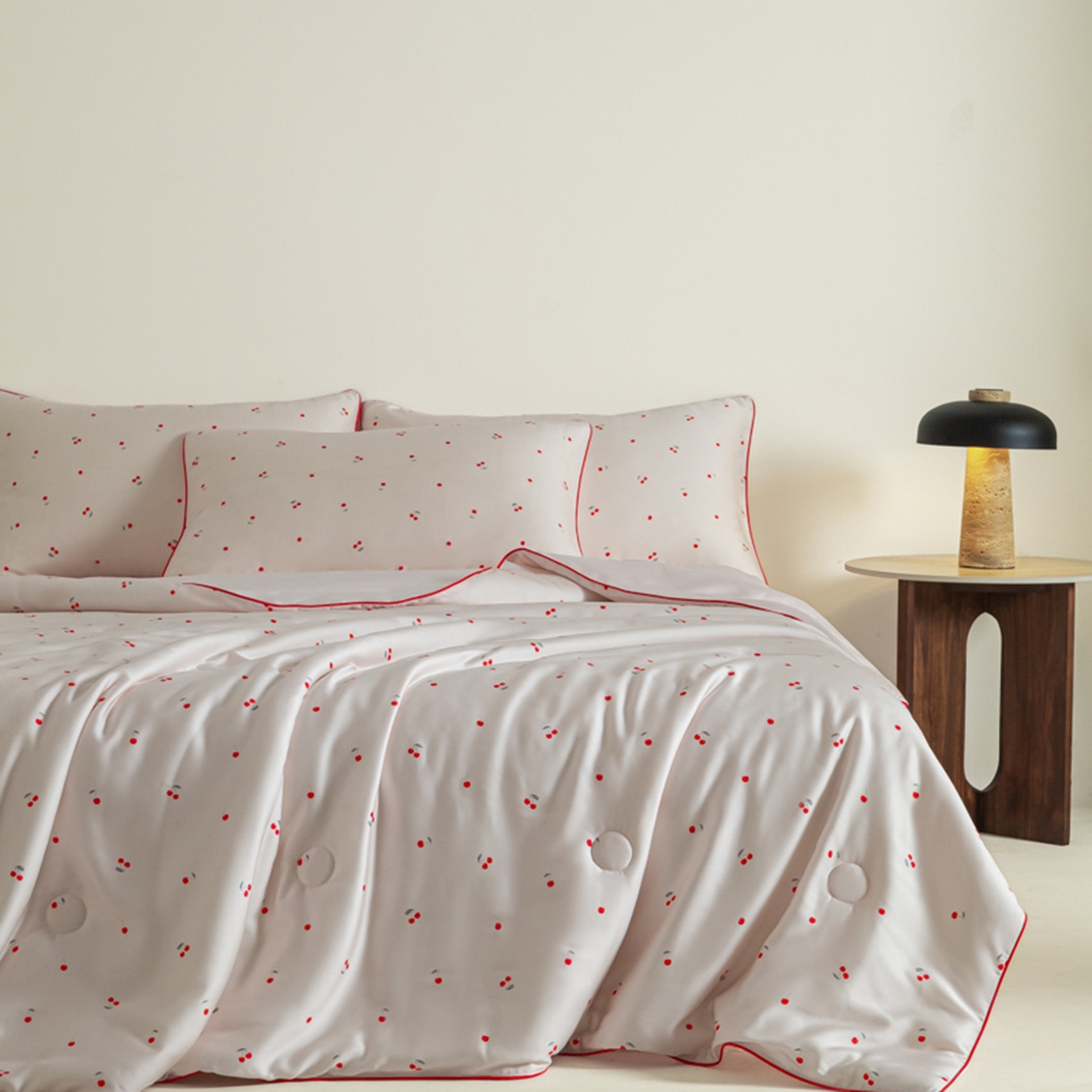 91家纺网 家纺一手货源 找家纺 （总）悦织湾家纺 2026新款天丝夏被四件套滚边款冰丝空调被夏凉被夏凉冰爽床上用品三4件套