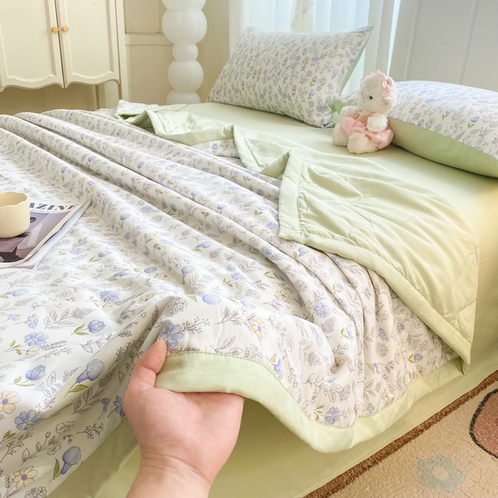 91家纺网 家纺一手货源 找家纺 （总）延遥 2026新款水洗棉夏被夏凉被空调被薄被子被芯直播爆款