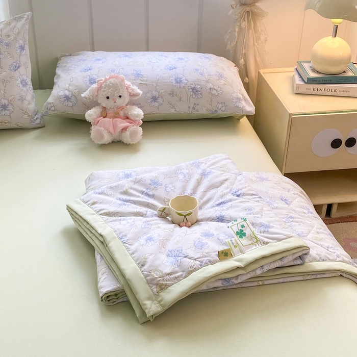 91家纺网 家纺一手货源 找家纺 （总）延遥 2026新款水洗棉夏被夏凉被空调被薄被子被芯直播爆款