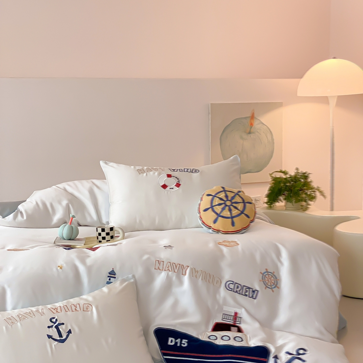 91家纺网 家纺一手货源 找家纺 （总）星野 2026新款60S兰精天丝刺绣贴布绣四件套-深海大冒险