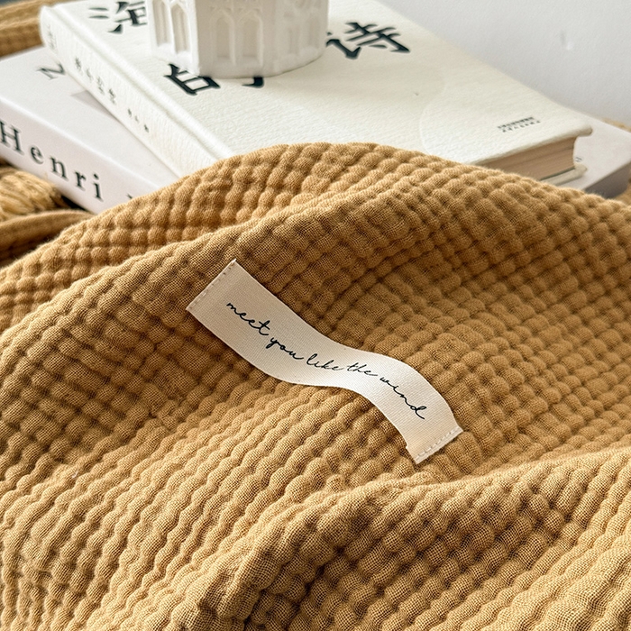 91家纺网 家纺一手货源 找家纺 （总）Mr.pig猪先生水洗棉 2026新款全棉四层纱毯子（展示价格为控价，实际价格请联系客服）