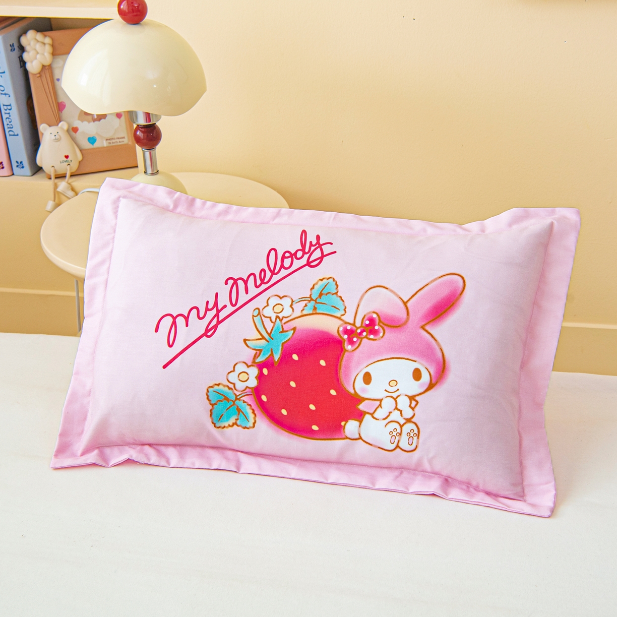 乐秀家纺 2026新款全棉正版三丽鸥枕套 睡梦美乐蒂