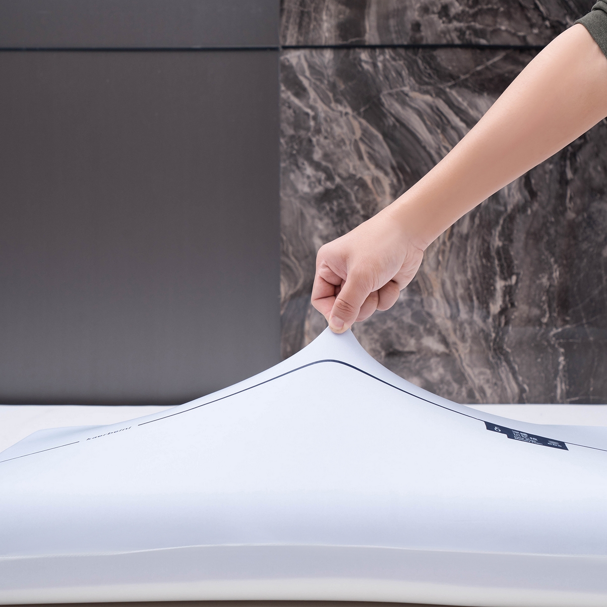 91家纺网 家纺一手货源 找家纺 忆之朵枕业 2026新款云朵护颈记忆枕  枕头枕芯 纯色（有枕套）8cm/只