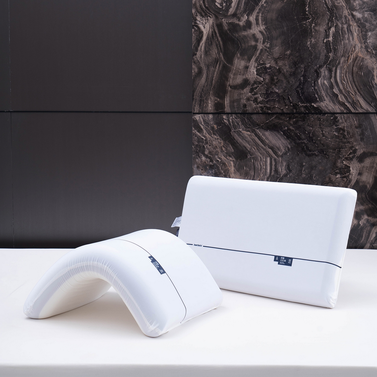 91家纺网 家纺一手货源 找家纺 忆之朵枕业 2026新款云朵护颈记忆枕  枕头枕芯 纯色（有枕套）10cm/只