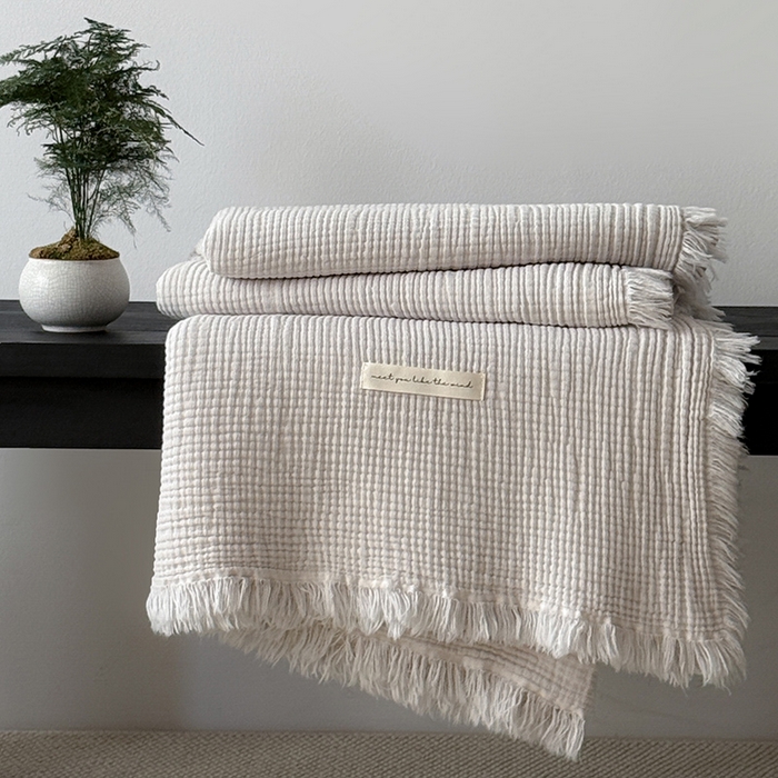 Mr.pig猪先生水洗棉 2026新款全棉四层纱毯子（展示价格为控价，实际价格请联系客服） 银灰色