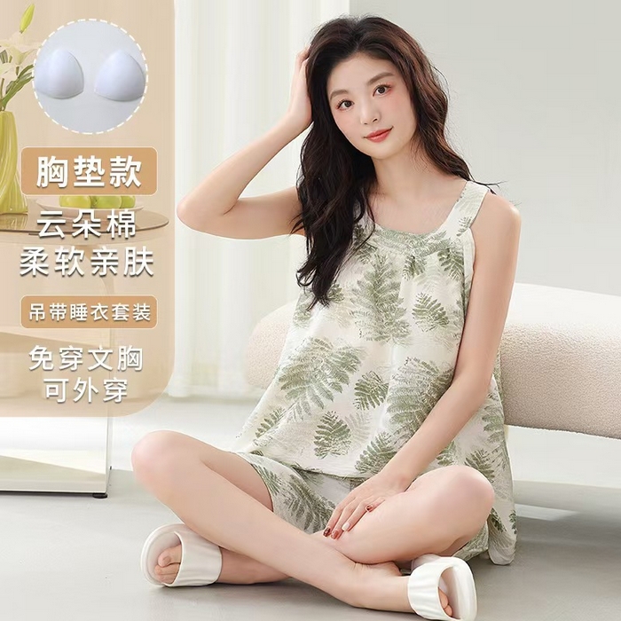 91家纺网 家纺一手货源 找家纺 （总）洛兰沙家居馆 日系睡裙女春秋莫代尔棉长袖长款家居服休闲宽松舒适大码居家睡衣 