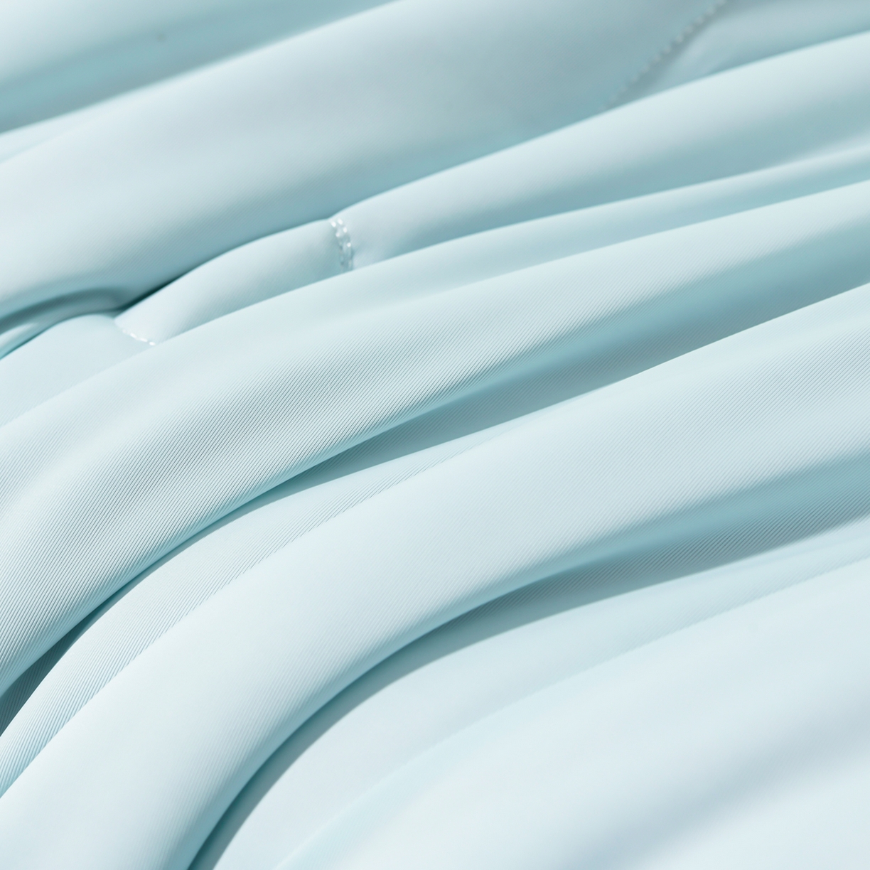 91家纺网 家纺一手货源 找家纺 羽涵家纺 2026新款双感凉感丝夏被夏凉被空调被 冰川蓝