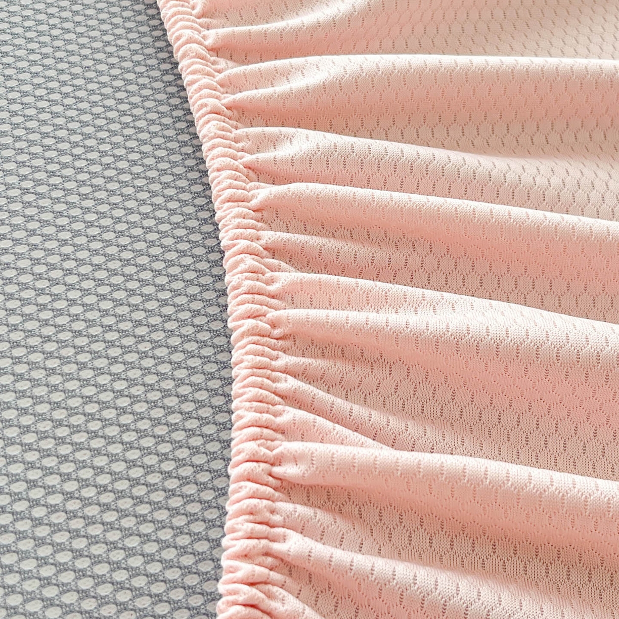 91家纺网 家纺一手货源 找家纺 川悦生活 2026新款凉豆豆斜纹冰丝凉席单品床笠单件床笠 床笠嘟嘟花园