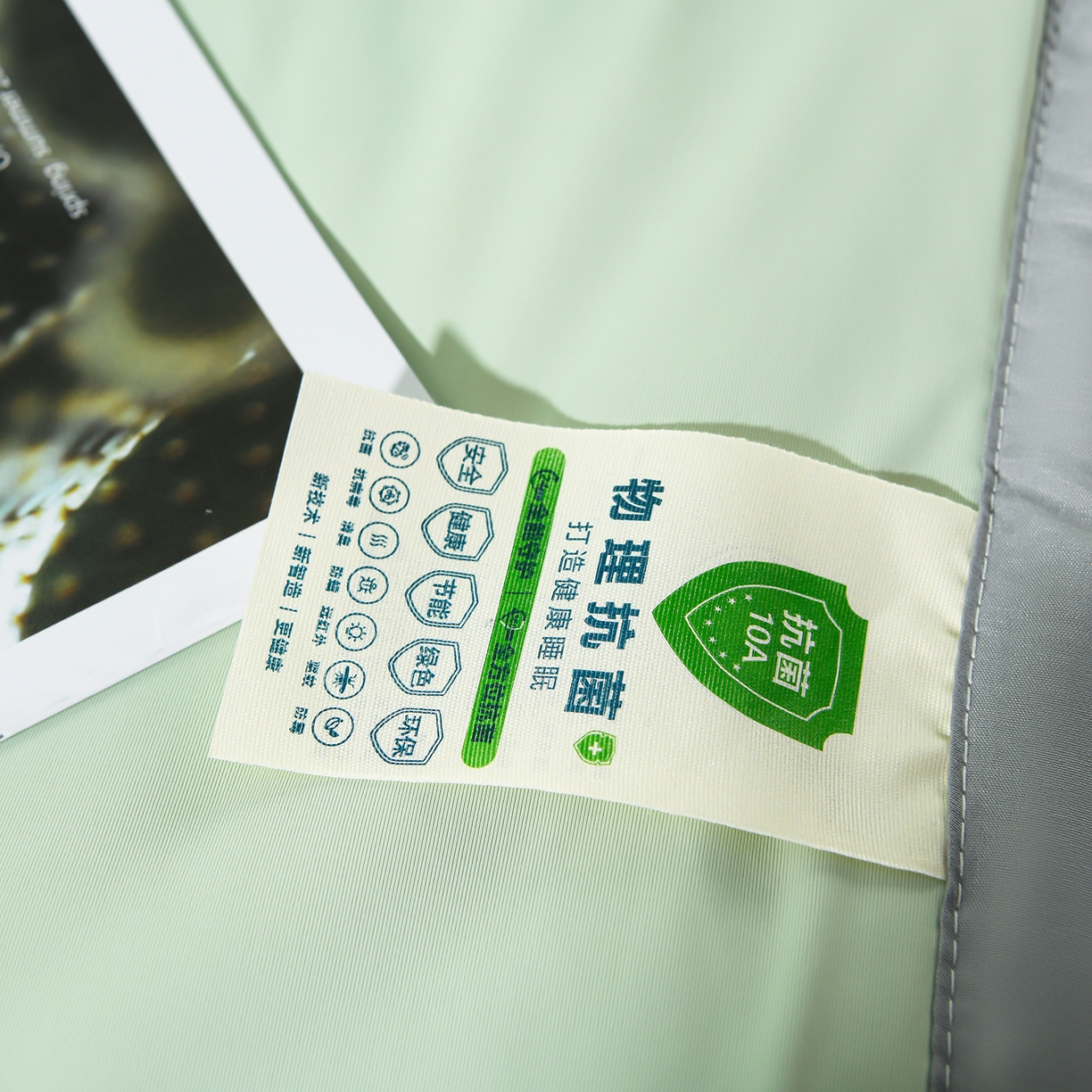 91家纺网 家纺一手货源 找家纺 羽涵家纺 2026新款双感凉感丝夏被夏凉被空调被 抹茶灰