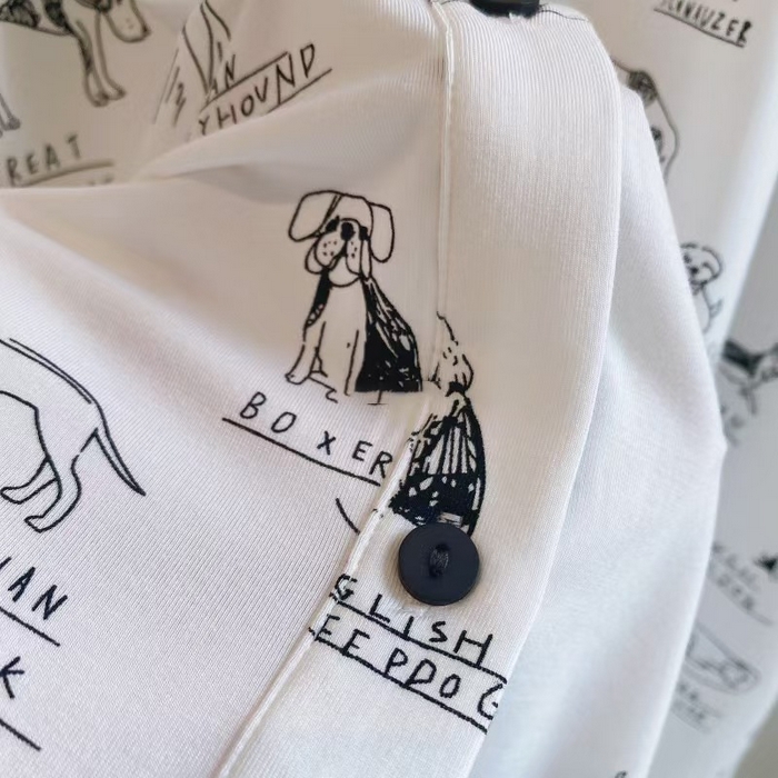 91家纺网 家纺一手货源 找家纺 （总）洛兰沙家居馆 日系睡裙女春秋莫代尔棉短袖长裙家居服休闲宽松舒适睡衣可外穿 