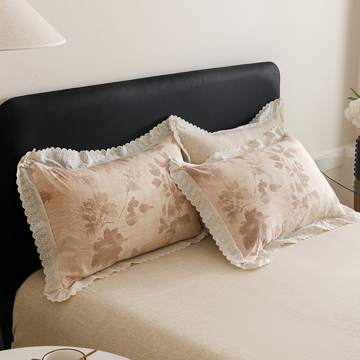 91家纺网 家纺一手货源 找家纺 （总）悦然毛巾被 2026春夏新款加厚原麻水洗复古风四件套亚麻提花花边四件套