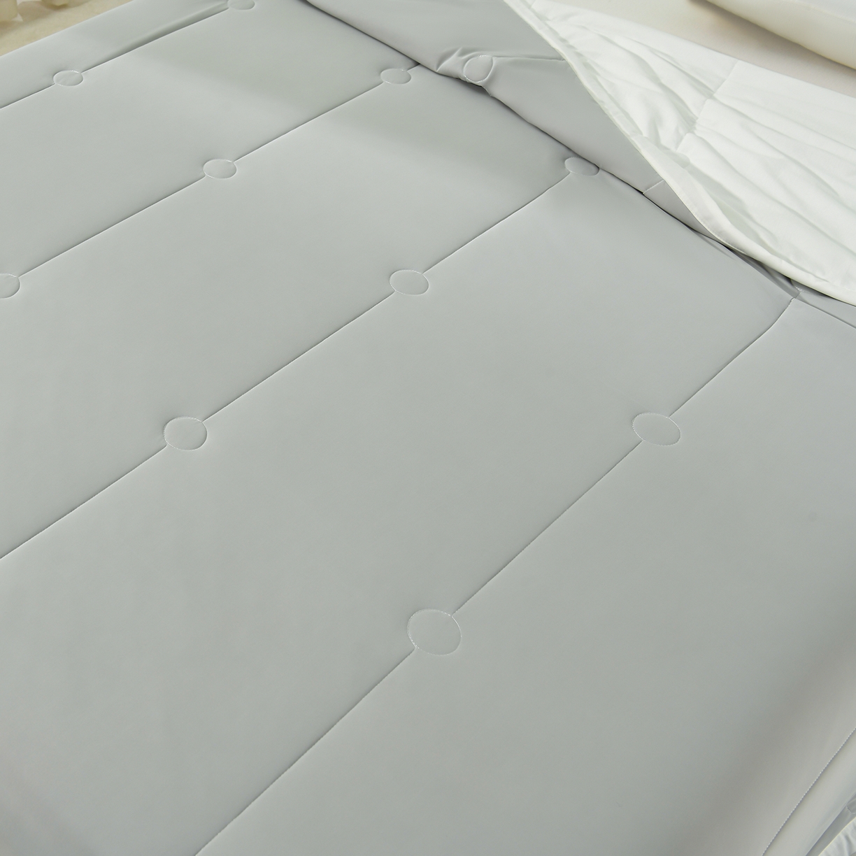 91家纺网 家纺一手货源 找家纺 羽涵家纺 2026新款双感凉感丝夏被夏凉被空调被 椰云灰