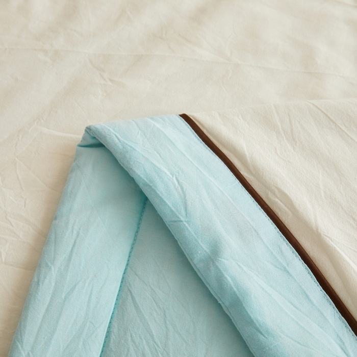 91家纺网 家纺一手货源 找家纺 仁凯家纺 2026新款A类100%棉花刺绣款手包边夏被夏凉被空调被 安妮熊-蓝