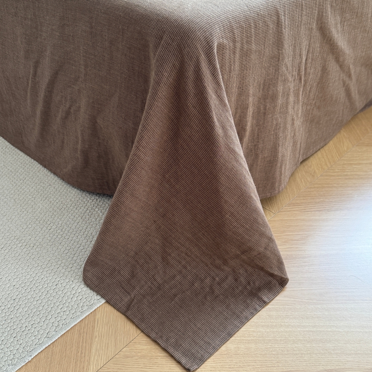 91家纺网 家纺一手货源 找家纺 （总）仰望棉麻双层纱供应链 2026新款维希格全棉纯棉色织提花双层纱四件套