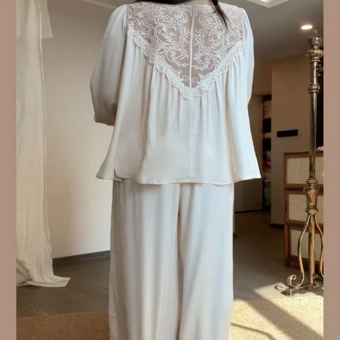 91家纺网 家纺一手货源 找家纺 （总）洛兰沙家居馆 睡衣女款爆款2026新款春秋长袖夏季春夏薄款女士莫代尔家居服套装