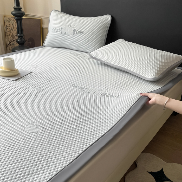 91家纺网 家纺一手货源 找家纺 席佬大 2026春夏新款凉豆豆凉席席子-卡皮巴拉 卡皮巴拉-灰