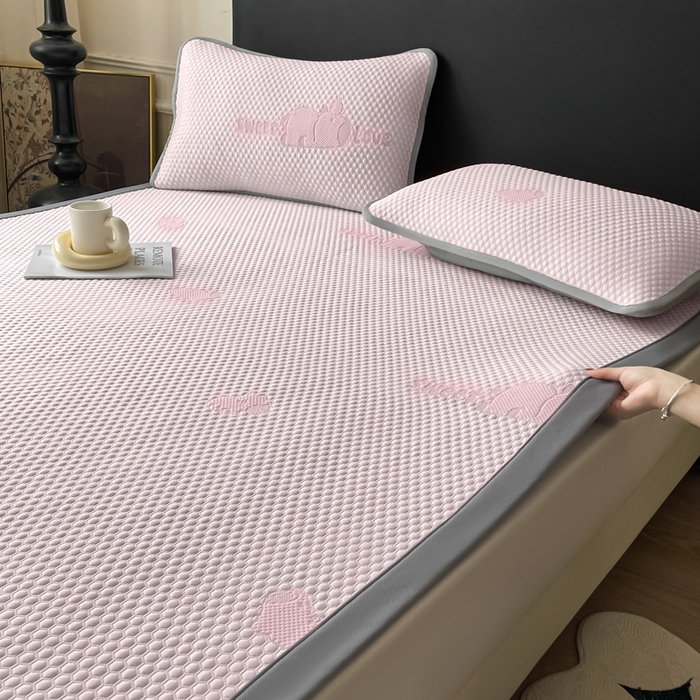 91家纺网 家纺一手货源 找家纺 席佬大 2026春夏新款凉豆豆凉席席子-卡皮巴拉 卡皮巴拉-粉