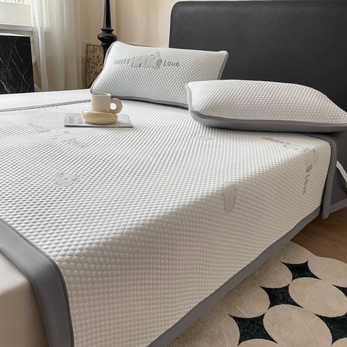 91家纺网 家纺一手货源 找家纺 席佬大 2026春夏新款凉豆豆凉席席子-卡皮巴拉 卡皮巴拉-灰