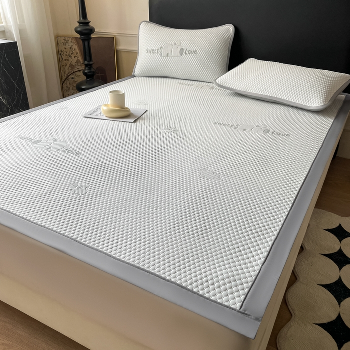 91家纺网 家纺一手货源 找家纺 席佬大 2026春夏新款凉豆豆凉席席子-卡皮巴拉 卡皮巴拉-灰