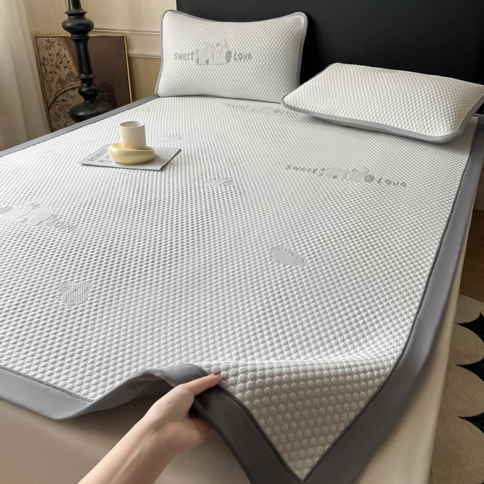 91家纺网 家纺一手货源 找家纺 席佬大 2026春夏新款凉豆豆凉席席子-卡皮巴拉 卡皮巴拉-灰